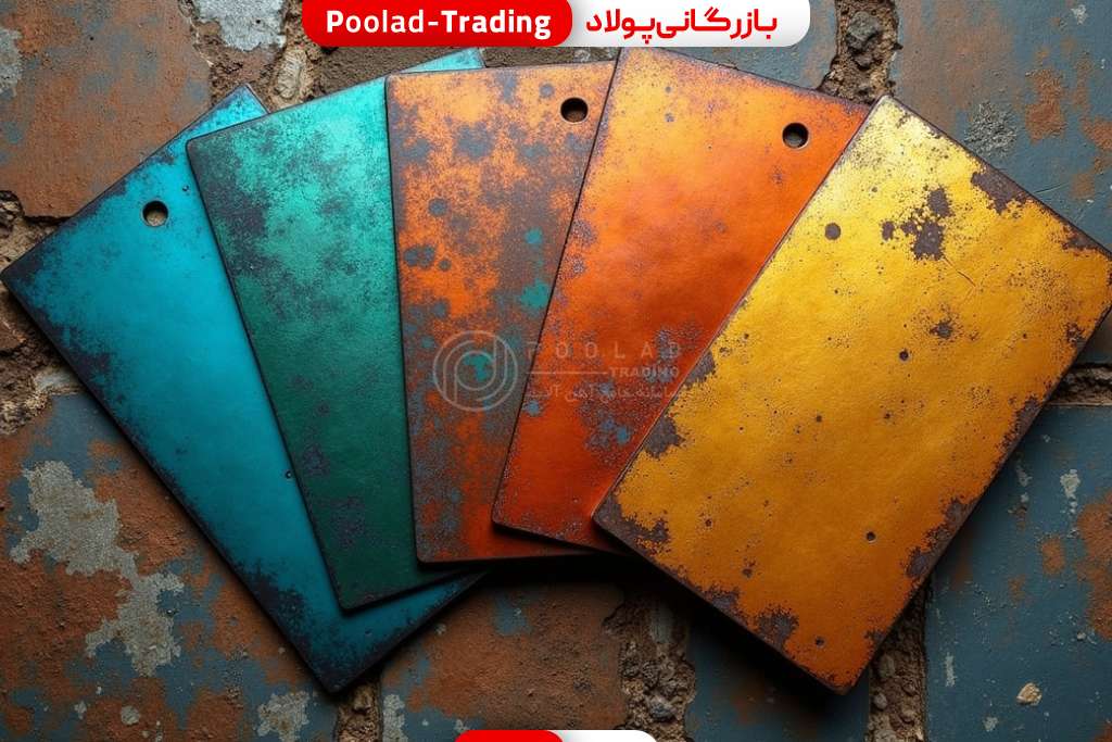 چند تا ورق استیل مختلف